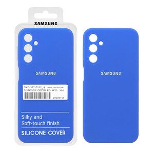 قاب سیلیکونی پاک کنی اورجینال درجه یک Samsung Galaxy A24 - آبی کاربنی (پک دار)