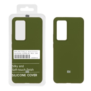 قاب سیلیکونی پاک کنی اورجینال درجه یک Xiaomi Mi 12T / Mi 12T Pro / Redmi K50 - سبز زیتونی (پک دار)