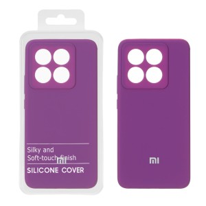 قاب سیلیکونی پاک کنی اورجینال درجه یک Xiaomi Mi 14T / Mi 14T Pro - ارغوانی (پک دار) - NTC