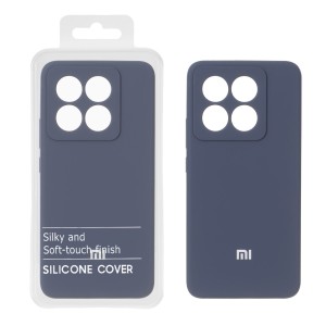 قاب سیلیکونی پاک کنی اورجینال درجه یک Xiaomi Mi 14T / Mi 14T Pro - سرمه ای تیره (پک دار) - NTC