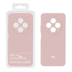 قاب سیلیکونی پاک کنی اورجینال درجه یک Xiaomi Redmi 14C / Redmi A4 / Poco C75 - کرم نارنجی (پک دار) - NTC