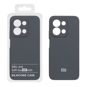 قاب سیلیکونی پاک کنی اورجینال درجه یک Xiaomi Redmi 15C / Poco C85 - خاکستری (پک دار)