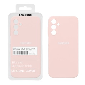 قاب سیلیکونی پاک کنی اورجینال درجه یک Samsung Galaxy A15 - کرم نارنجی (پک دار) - NTC