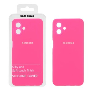 قاب سیلیکونی پاک کنی اورجینال درجه یک Samsung Galaxy A07 - صورتی فانتزی (پک دار)