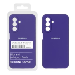 قاب سیلیکونی پاک کنی اورجینال درجه یک Samsung Galaxy A17 / A26 - بنفش تیره (پک دار)