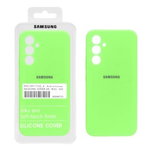 قاب سیلیکونی پاک کنی اورجینال درجه یک Samsung Galaxy A54 - سبز فسفری (پک دار)