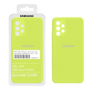 قاب سیلیکونی پاک کنی اورجینال درجه یک Samsung Galaxy A32 4G - سبز فسفری (پک دار)