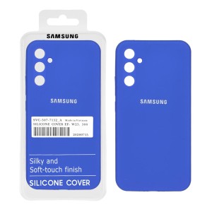 قاب سیلیکونی پاک کنی اورجینال درجه یک Samsung Galaxy A34 - آبی کاربنی (پک دار)