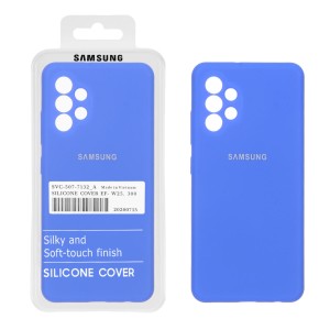 قاب سیلیکونی پاک کنی اورجینال درجه یک Samsung Galaxy A32 4G - آبی کاربنی (پک دار)