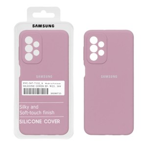 قاب سیلیکونی پاک کنی اورجینال درجه یک Samsung Galaxy A23 - بنفش کدر (پک دار)