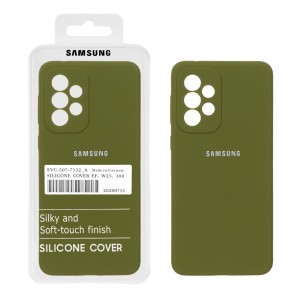 قاب سیلیکونی پاک کنی اورجینال درجه یک Samsung Galaxy A33 - سبز زیتونی (پک دار)