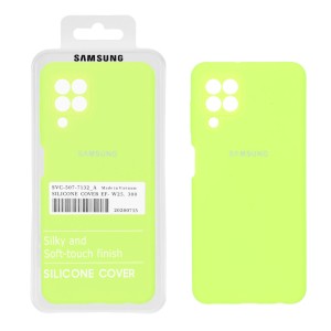 قاب سیلیکونی پاک کنی اورجینال درجه یک Samsung Galaxy A22 4G / M22 / M32 4G / F22 - سبز فسفری (پک دار)
