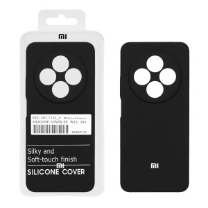 قاب سیلیکونی پاک کنی اورجینال درجه یک Xiaomi Redmi 14C / Redmi A4 / Poco C75 - مشکی (پک دار)
