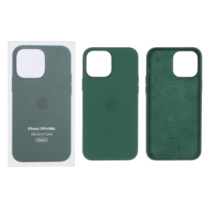قاب اورجینال درجه یک Silicone Case پاک کنی Magsafe مدل Apple iPhone 13 Pro Max - سبز زمردی (پک دار)