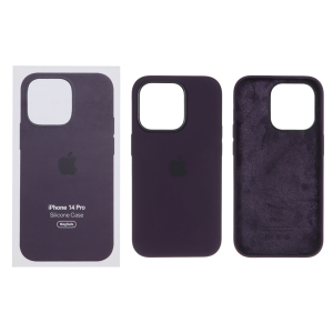 قاب اورجینال درجه یک Silicone Case پاک کنی Magsafe مدل Apple iPhone 14 Pro - بنفش (پک دار)
