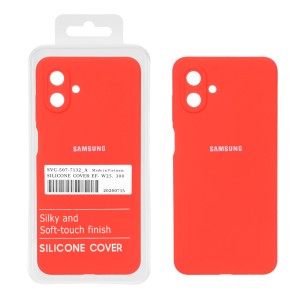 قاب سیلیکونی پاک کنی اورجینال درجه یک Samsung Galaxy A07 - قرمز (پک دار)