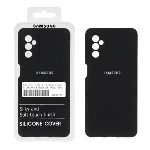 قاب سیلیکونی پاک کنی اورجینال درجه یک Samsung Galaxy M52 - مشکی (پک دار)