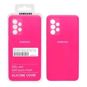 قاب سیلیکونی پاک کنی اورجینال درجه یک Samsung A33 - صورتی فانتزی (پک دار)