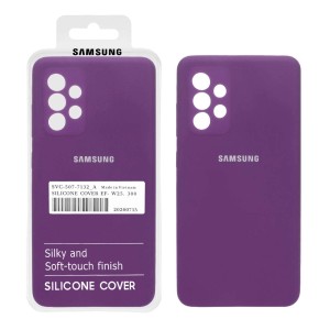 قاب سیلیکونی پاک کنی اورجینال درجه یک Samsung A33 - ارغوانی (پک دار)