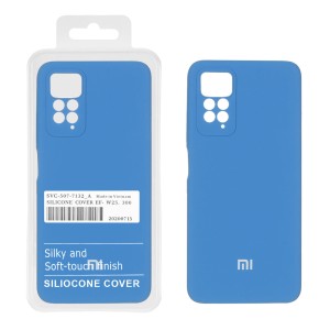قاب سیلیکونی پاک کنی اورجینال درجه یک Xiaomi Redmi Note 12 Pro 4G / Redmi Note 11 Pro 4G / Redmi Note 11 Pro 5G / Redmi Note 11E Pro  - آبی (پک دار)