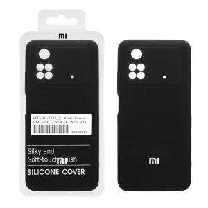 قاب سیلیکونی پاک کنی اورجینال درجه یک Xiaomi Poco M4 Pro-4G - مشکی (پک دار)