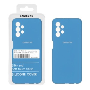 قاب سیلیکونی پاک کنی اورجینال درجه یک Samsung A13-4G - آبی (پک دار)