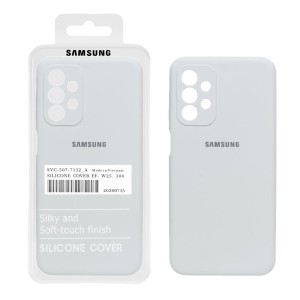 قاب سیلیکونی پاک کنی اورجینال درجه یک Samsung A23 - سفید (پک دار)