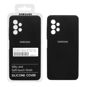 قاب سیلیکونی پاک کنی اورجینال درجه یک Samsung A23 - مشکی (پک دار)