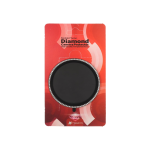 محافظ لنز رینگی اورجینال نگین دار Full Cover Newchi مدل Xiaomi Redmi 14C / Redmi A4 / Poco C75 - مشکی (پک دار)