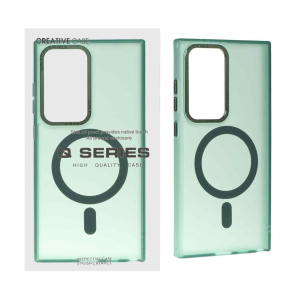 قاب Focus Pixels لنز آلومینیومی مات Magsafe مدل Samsung Galaxy S24 Ultra - سبز (پک دار)