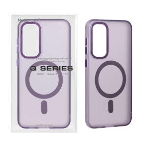 قاب Focus Pixels لنز آلومینیومی مات Magsafe مدل Samsung Galaxy S23 FE - بنفش (پک دار)