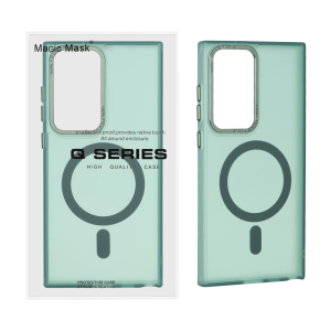 قاب Focus Pixels لنز آلومینیومی مات Magsafe مدل Samsung Galaxy S23 Ultra - سبز (پک دار)