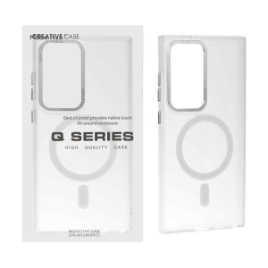 قاب Focus Pixels لنز آلومینیومی مات Magsafe مدل Samsung Galaxy S23 Ultra - سفید (پک دار)