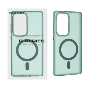 قاب Focus Pixels لنز آلومینیومی مات Magsafe مدل Samsung Galaxy S25 Ultra - سبز (پک دار)