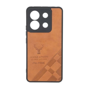 قاب طرح چرم گوزنی Pal Prime مدل Xiaomi Redmi Note 13 Pro 5G / Poco X6 5G - عسلی