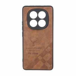 قاب طرح چرم گوزنی Pal Prime مدل Xiaomi Redmi Note 14 Pro 5G / Redmi Note 14 Pro Plus 5G / Poco X7 5G - قهوه ای