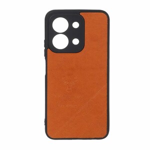 قاب طرح چرم گوزنی Pal Prime مدل Xiaomi Redmi 15C / Poco C85 - عسلی