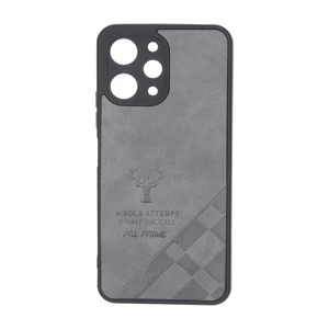 قاب طرح چرم گوزنی Pal Prime مدل Xiaomi Redmi 12 / Poco M6 Pro 5G - خاکستری