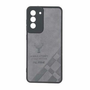 قاب طرح چرم گوزنی Pal Prime مدل Samsung Galaxy S21 FE - خاکستری