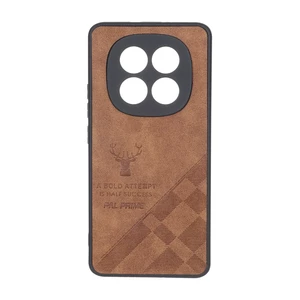 قاب طرح چرم گوزنی Pal Prime مدل Xiaomi Redmi Note 15 - قهوه ای