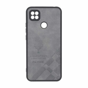 قاب طرح چرم گوزنی Pal Prime مدل Xiaomi Redmi 10A / Redmi 9C / Poco C31 - خاکستری
