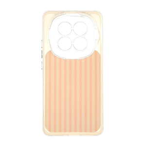 قاب مستطیلی Stripe لنز شفاف Xiaomi Redmi Note 15 - گلبهی