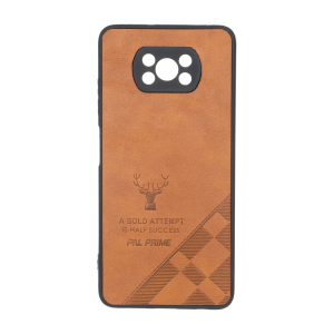 قاب طرح چرم گوزنی Pal Prime مدل Xiaomi Poco X3 / Poco X3 Pro / Poco X3 NFC - عسلی