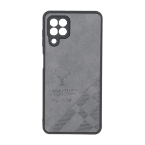 قاب طرح چرم گوزنی Pal Prime مدل Samsung Galaxy A22 4G / M22 / M32 4G / F22 - خاکستری