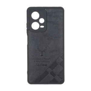 قاب طرح چرم گوزنی Pal Prime مدل Xiaomi Redmi Note 12 Pro 5G - مشکی