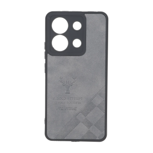 قاب طرح چرم گوزنی Pal Prime مدل Xiaomi Redmi Note 13 4G - خاکستری