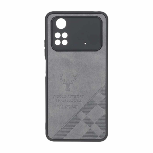 قاب طرح چرم گوزنی Pal Prime مدل Xiaomi Poco M4 Pro 4G - خاکستری