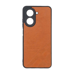 قاب طرح چرم گوزنی Pal Prime مدل Xiaomi Redmi A5 / Poco C71 - عسلی