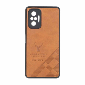 قاب طرح چرم گوزنی Pal Prime مدل Xiaomi Redmi Note 10 Pro 4G / Redmi Note 10 Pro Max - عسلی