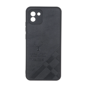 قاب طرح چرم گوزنی Pal Prime مدل Samsung Galaxy A03 - مشکی